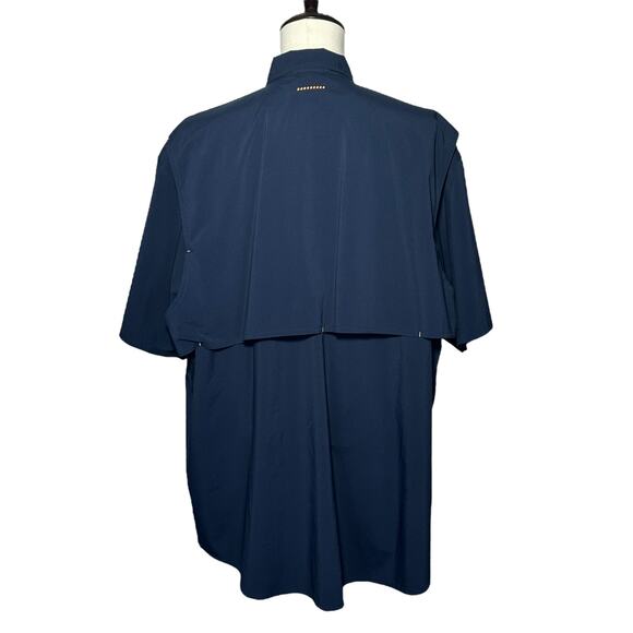 Ariat | Men | Rebar Made Tough Navy Vented SS Button Up Work Shirt | Size XXL - Picture 3 of 14